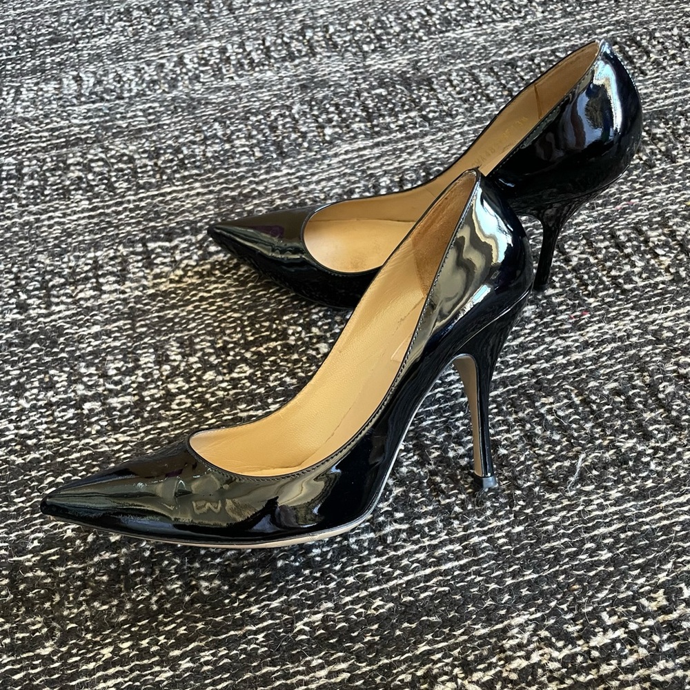 Valentino Black Patent Leather Stilettos